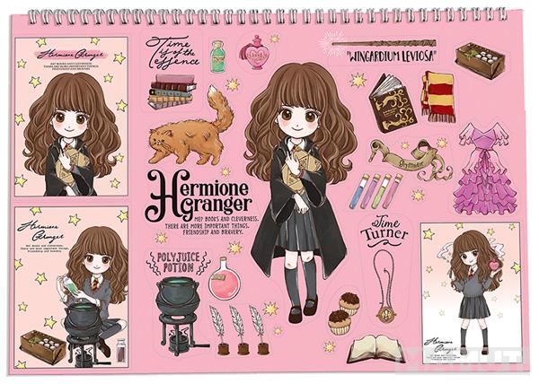 HARRY POTTER blok za crtanje sa nalepnicama HERMIONA 