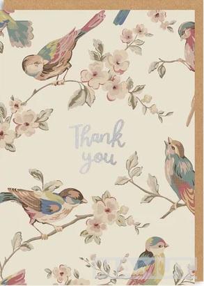 Čestitka THANK YOU - BIRDS 