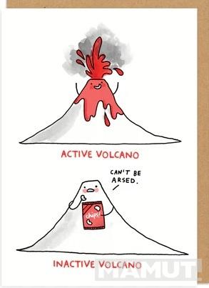 Čestitka INACTIVE VOLCANO 