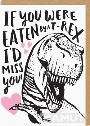 Čestitka EATEN BY A T-REX 