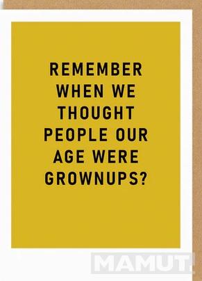 Rođendanska čestitka GROWN UPS 