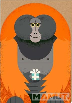 Rođendanska čestitka ORANGUTAN 