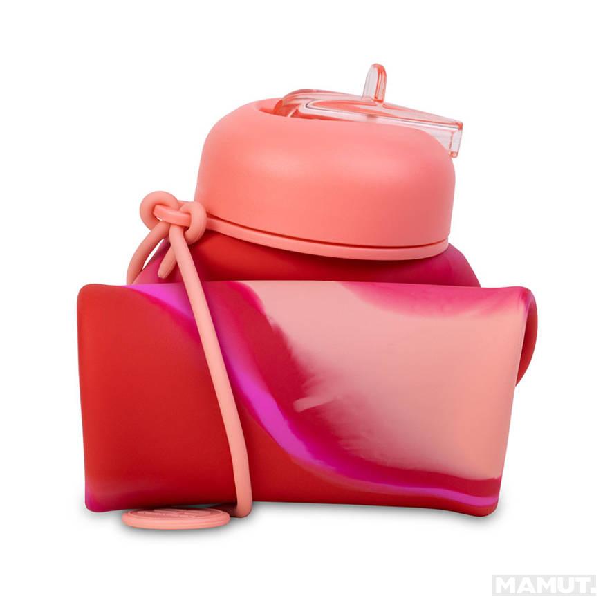 Silikonska flašica za vodu GIRLS PINK 600 ML 