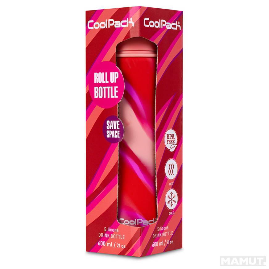 Silikonska flašica za vodu GIRLS PINK 600 ML 