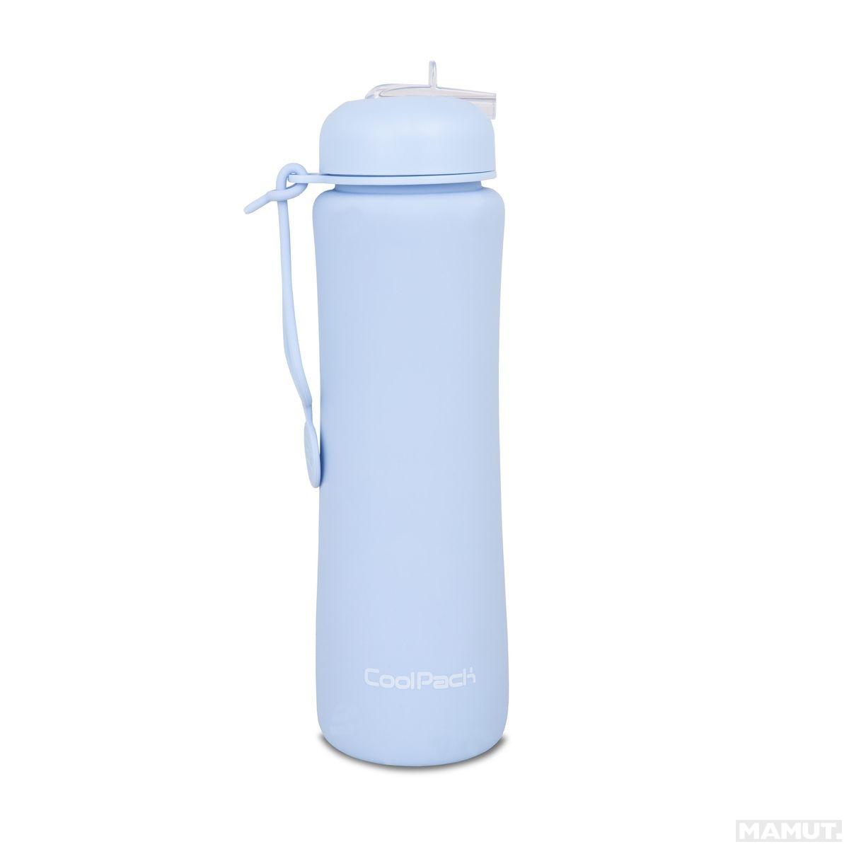 Silikonska flašica za vodu PASTEL BLUE 600 ML 