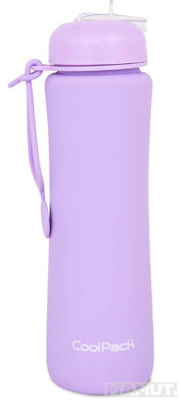 Silikonska flašica za vodu LJUBIČASTA - 600ml 