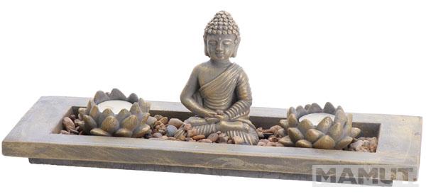 Dekoracija BUDA U ZEN BAŠTI 40x14x12cm 