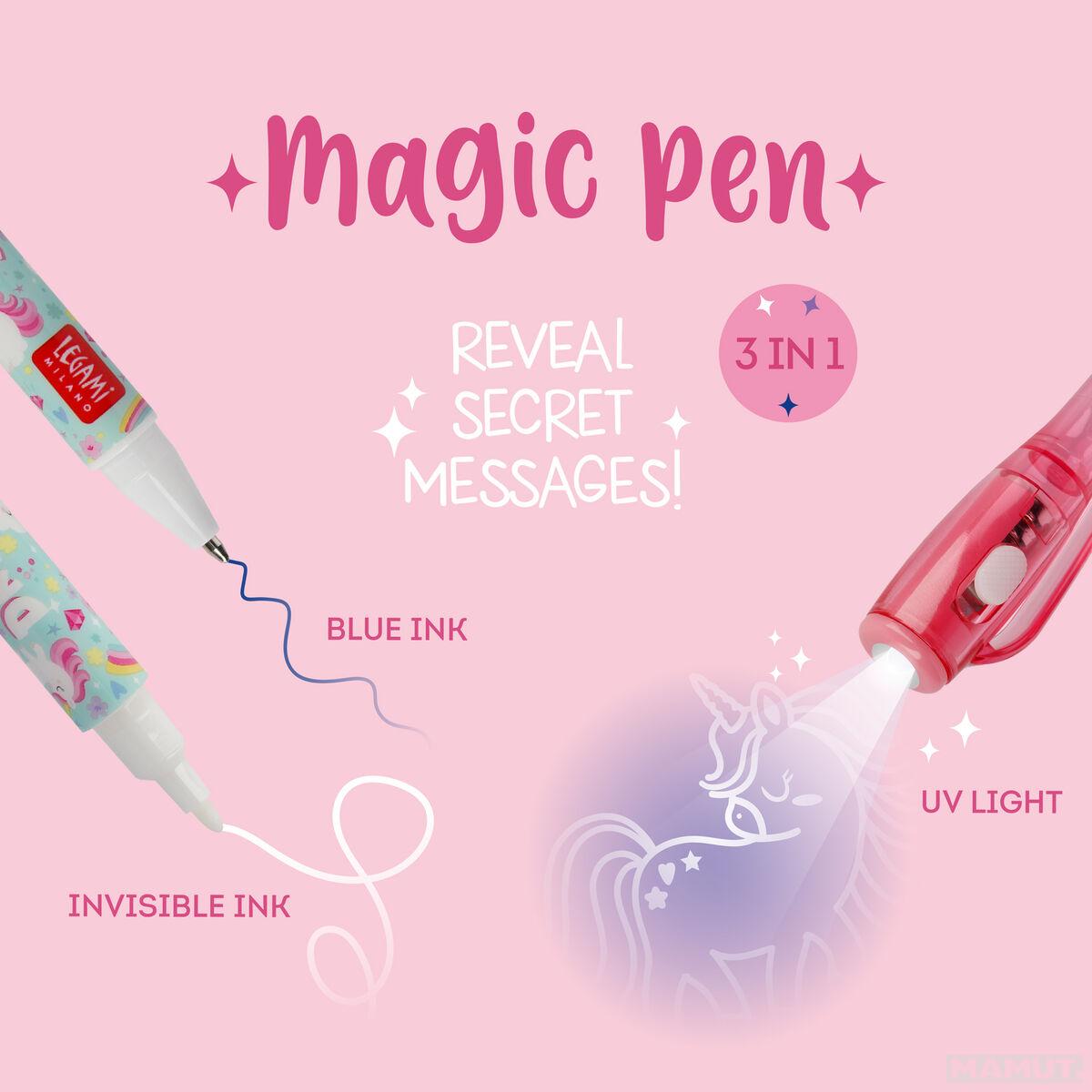 Hemijska olovka sa plavim i nevidljivim mastilom UNICORN 