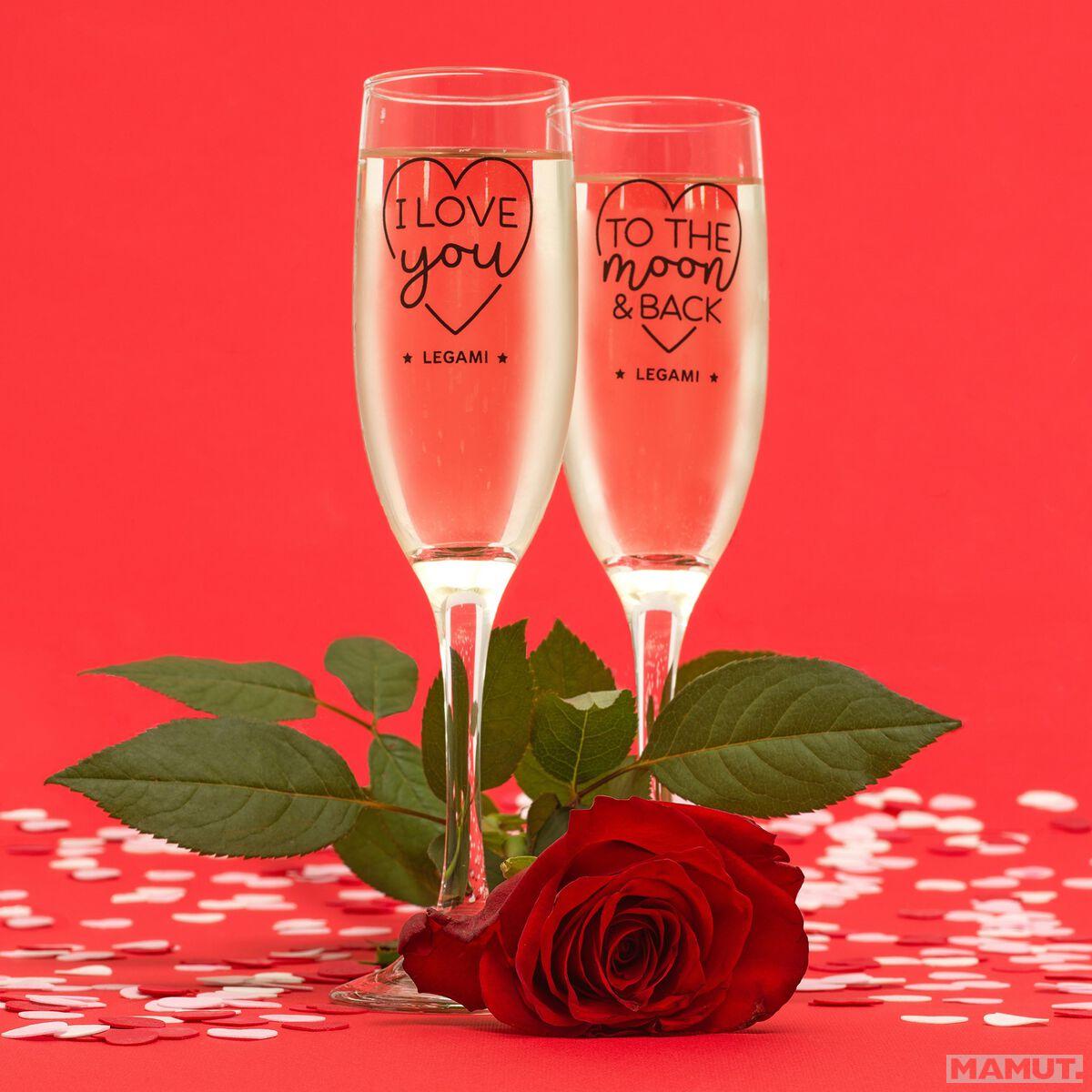 Čaše za šampanjac CHEERS TO LOVE - SPACE (2 kom) 