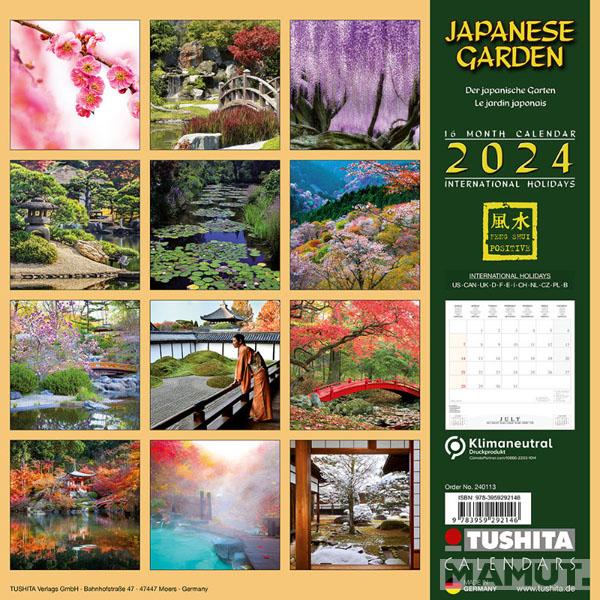Zidni kalendar JAPANESE GARDEN 2024 