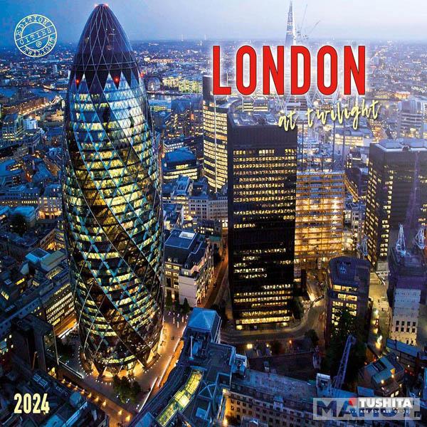 Zidni kalendar LONDON AT TWILIGHT 2024 