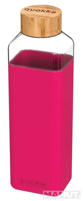 Staklena flašica za vodu QUOKKA PINK -  700ml 