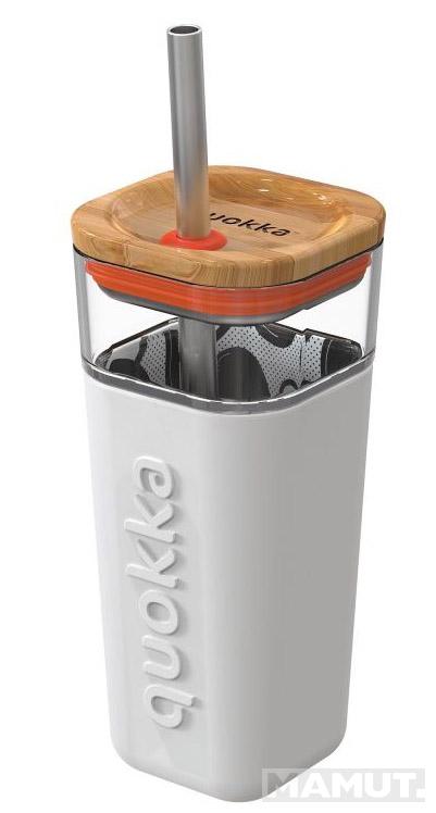 Staklena čaša sa slamčicom QUOKKA GRAFFITI - 540ml 