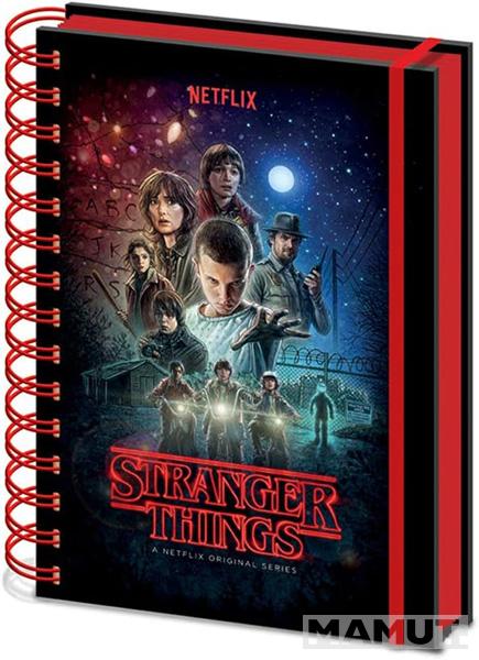 STRANGER THINGS notes na linije A5 