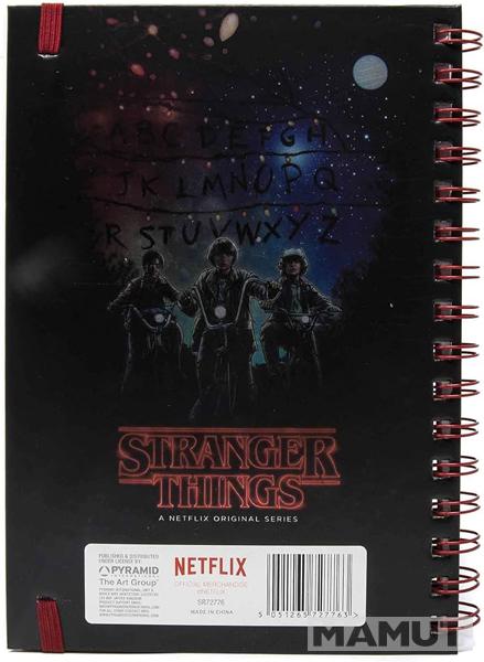 STRANGER THINGS notes na linije A5 