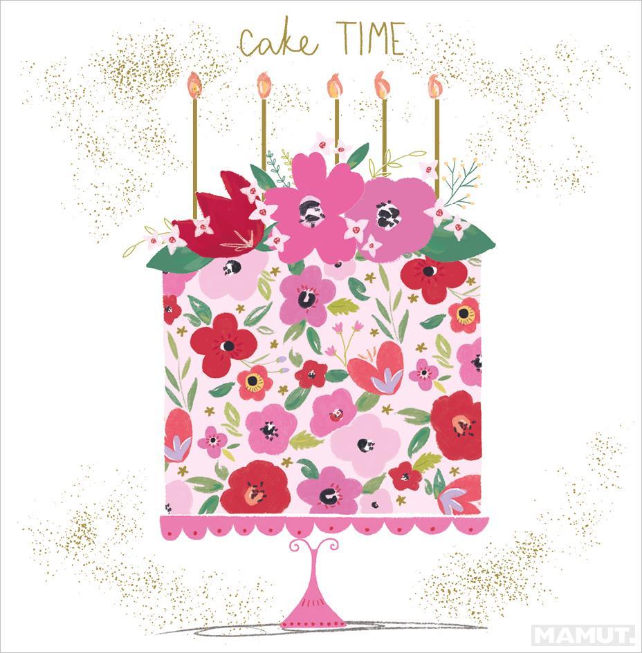 Rođendanska čestitka FLORAL CAKE 