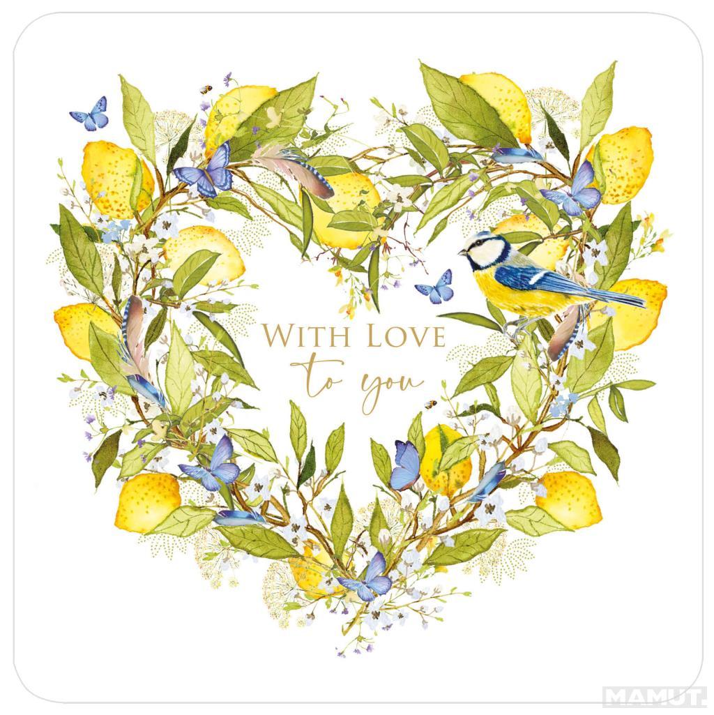 Čestitka LEMON HEART 