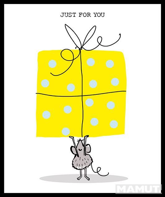 Rođendanska čestitka BIG GIFT/TINY MOUSE 