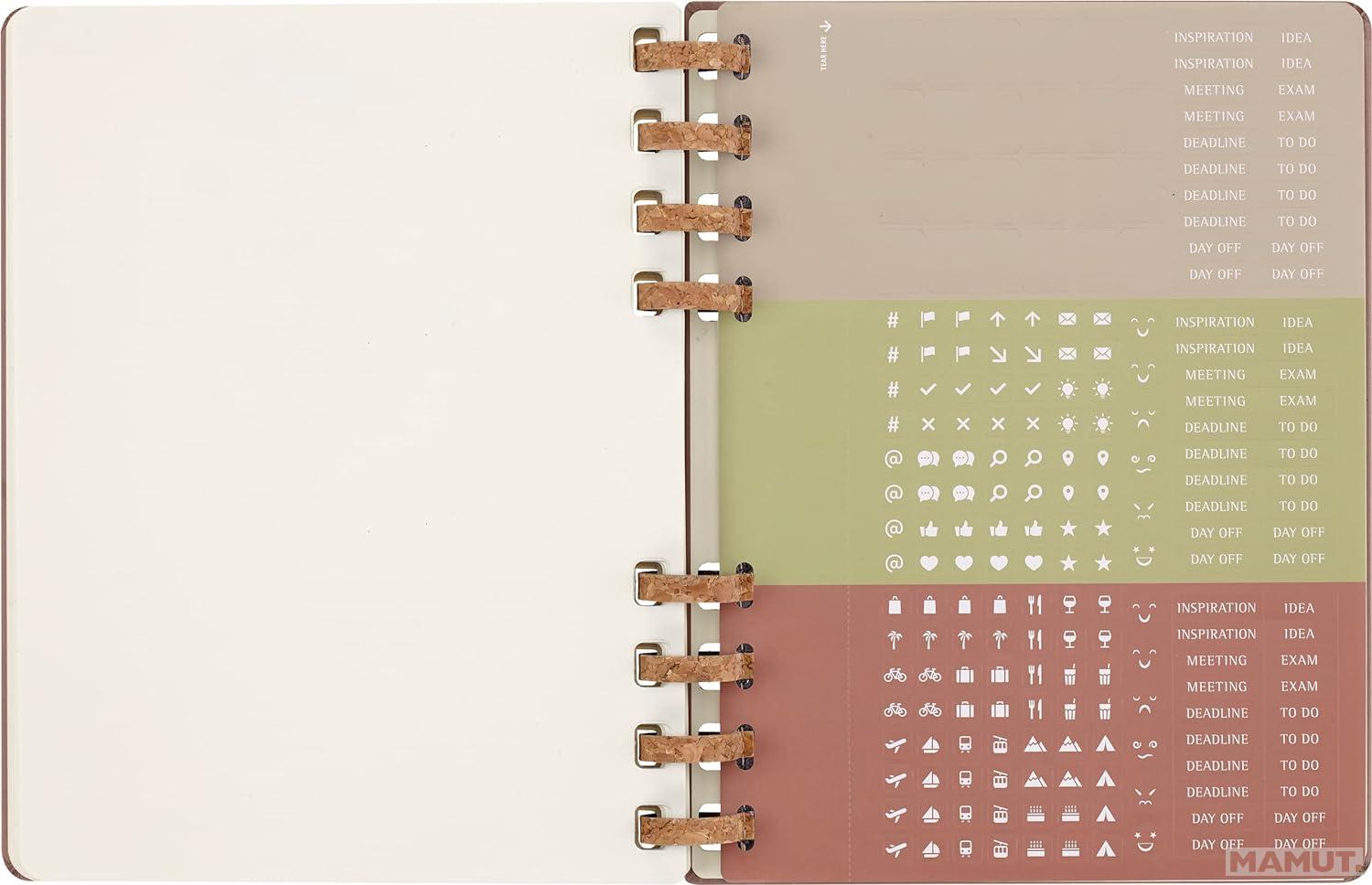 Planer XL MOLESKINE 2024 Crush Almond (tvrde korice) 