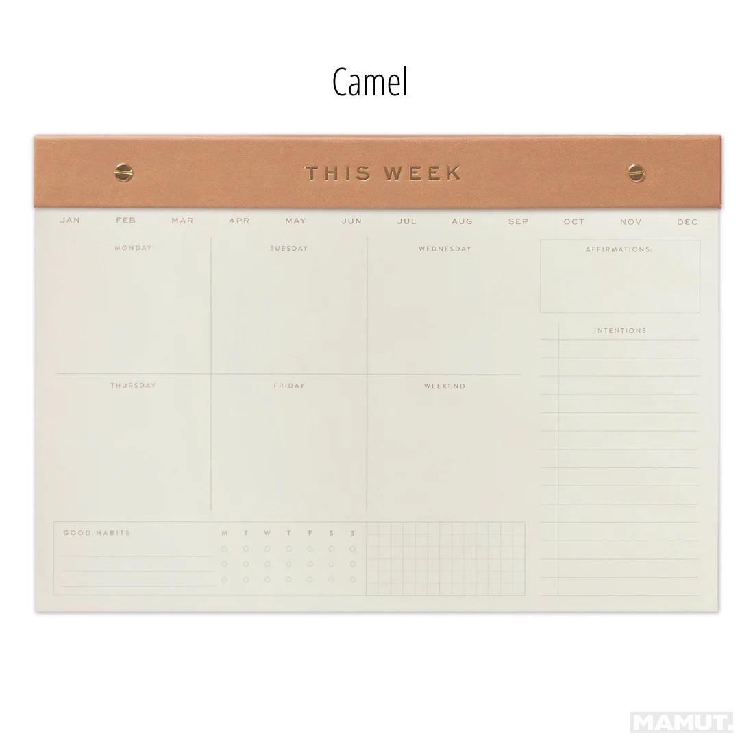 Nedeljni planer  B4 - CAMEL - THIS WEEK 25x35 cm 