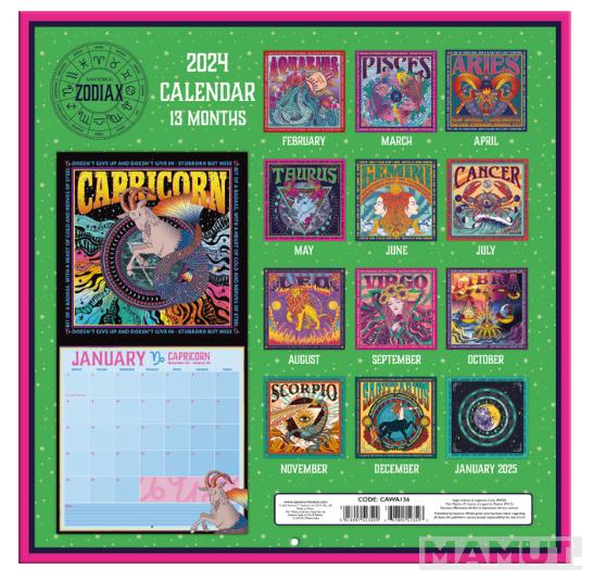 Zidni kalendar 2024 GORJUSS ZODIAC 