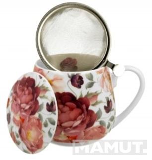 ŠOLJA ZA ČAJ SA INFUZEROM ROSES WHITE