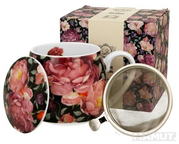 ŠOLJA ZA ČAJ SA INFUZEROM ROSES BLACK 