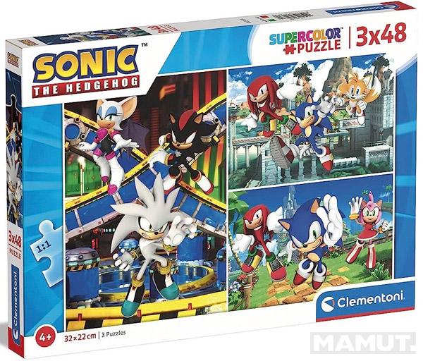 CLEMENTONI PUZZLE 3X48 SONIC 