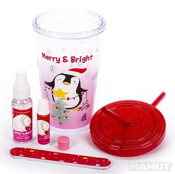 Novogodišnji kozmetički set u čaši