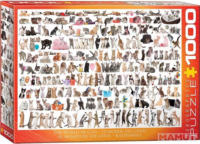 Puzzle 1000kom THE WORLD OF CATS 