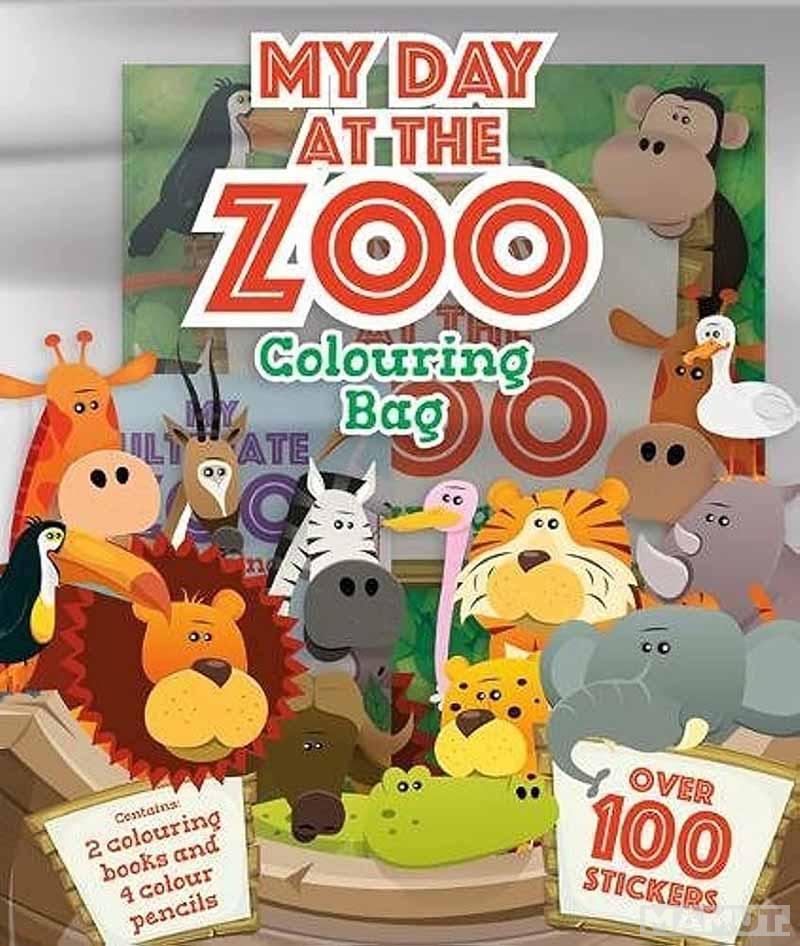 DAY AT THE ZOO COLOURING 