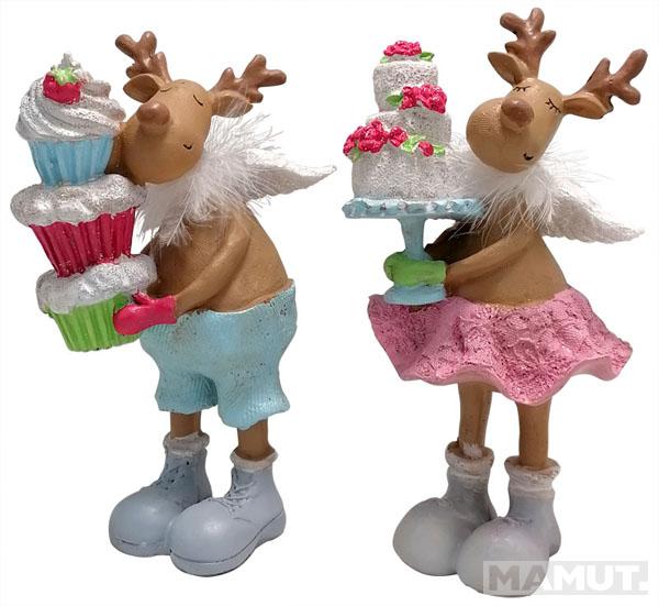 Novogodišnja figura SLATKI IRVAS / 2 VRSTE 