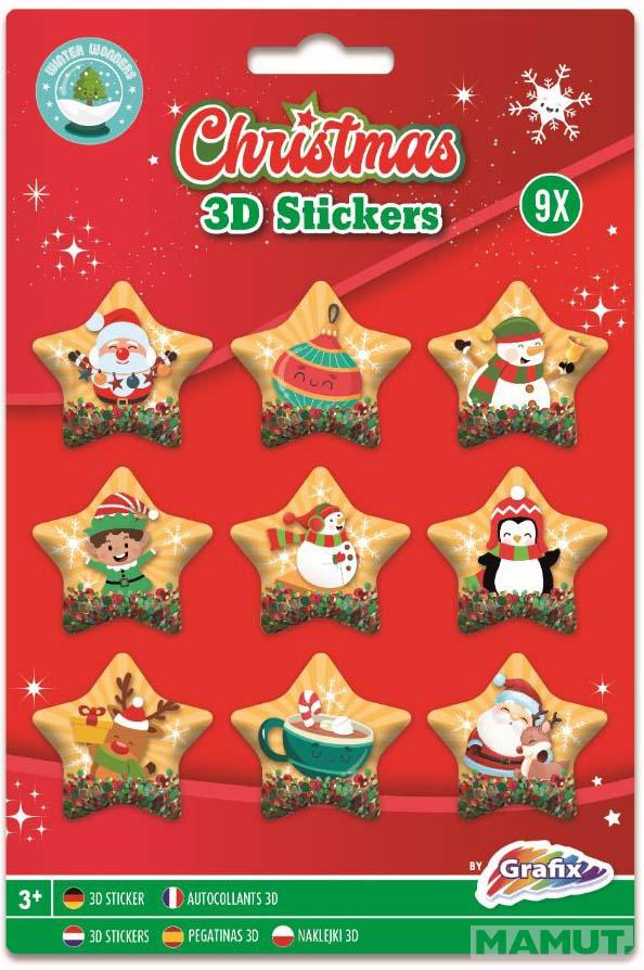 Novogodišnji 3D stikeri DEDA MRAZ 