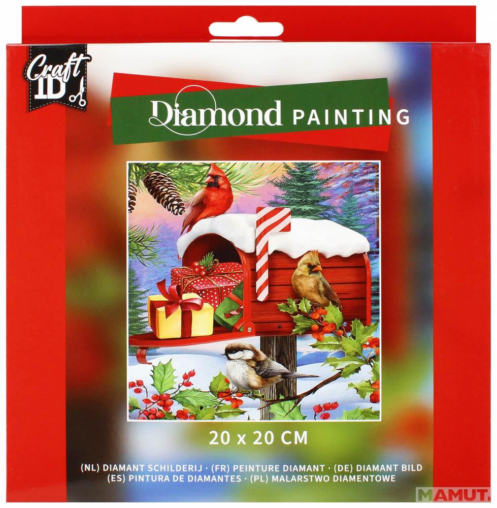 Slikanje cirkonima SANDUČE 20x20 cm DIAMOND PAINTING Nova Godina 