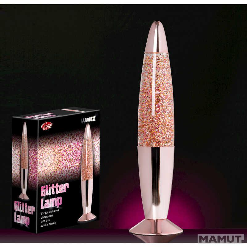 Dekorativna lampa GLITTER ROSE GOLD 34cm 