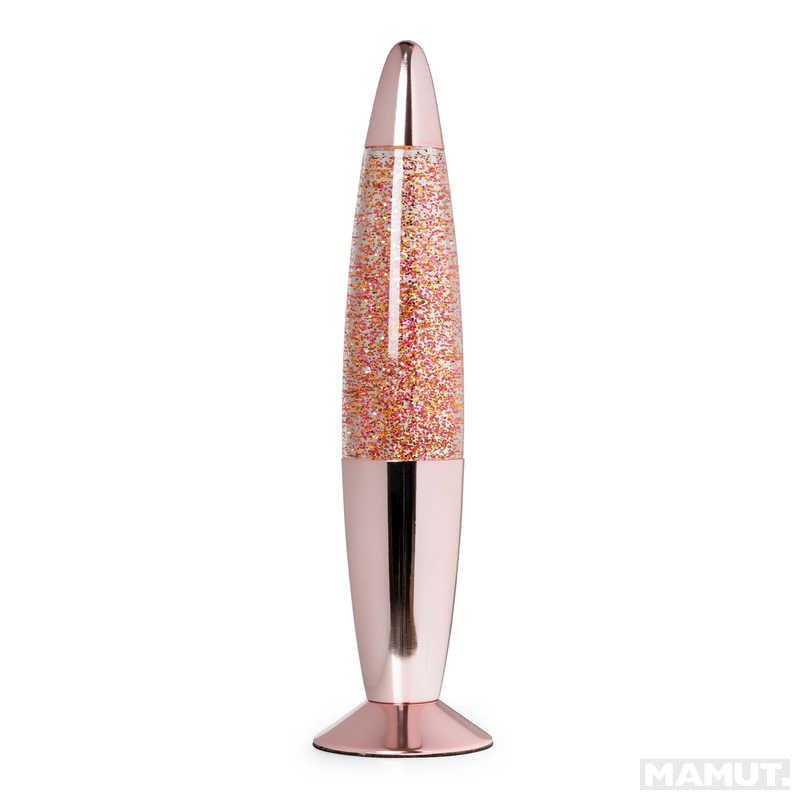 Dekorativna lampa GLITTER ROSE GOLD 34cm 