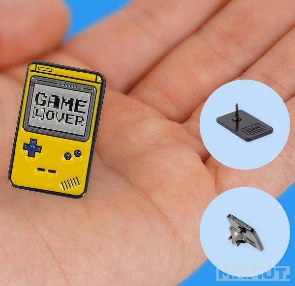 Metalna značka - bedž GAME LOVER Pin Your Style! 