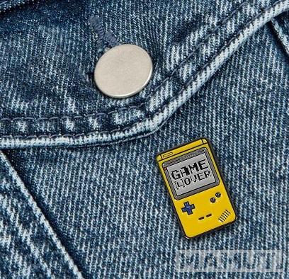 Metalna značka - bedž GAME LOVER Pin Your Style! 