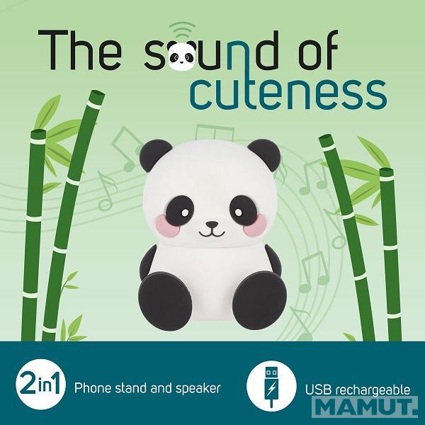 Bežični zvučnik i držač za mobilni PANDA The Sound of Cuteness 