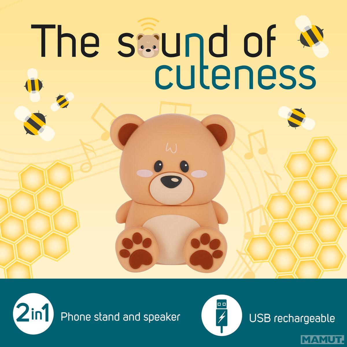 Bežični zvučnik i držač za mobilni TEDDY BEAR The Sound of Cuteness 