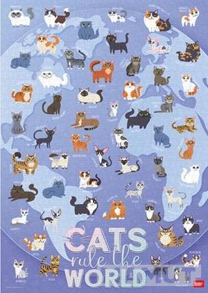 Puzzle CATS RULE THE WORLD -1000 kom 