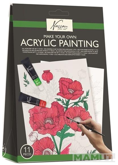 Kreativni set ACRYLIC PAINT - CVEĆE 