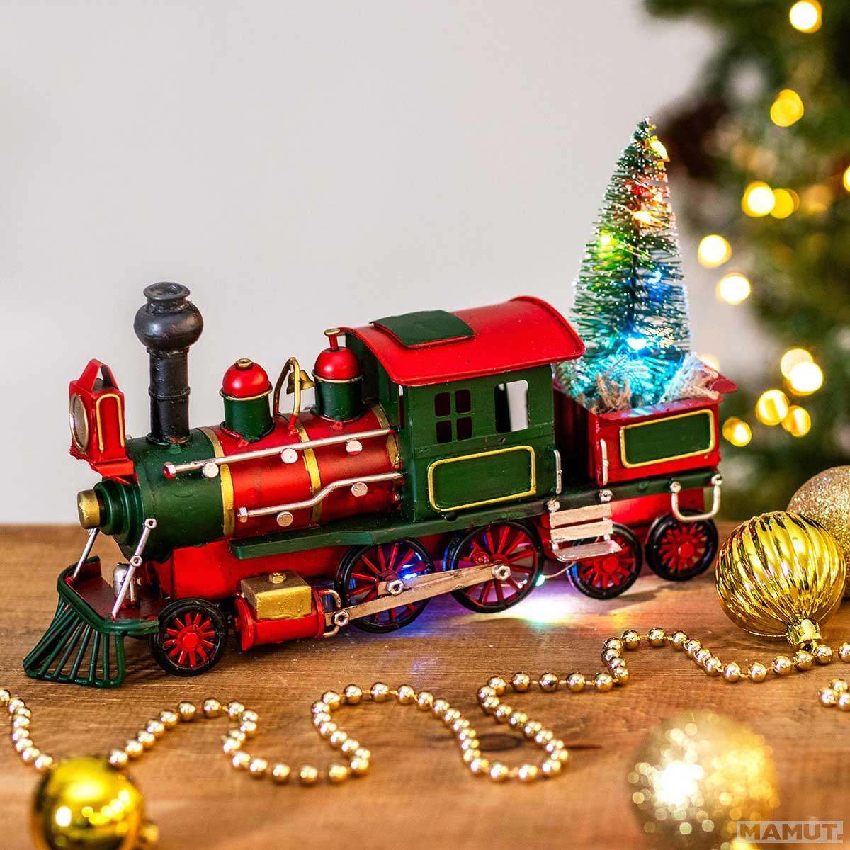 Novogodišnja svetleća dekoracija CHRISTMAS MINI TRAIN 