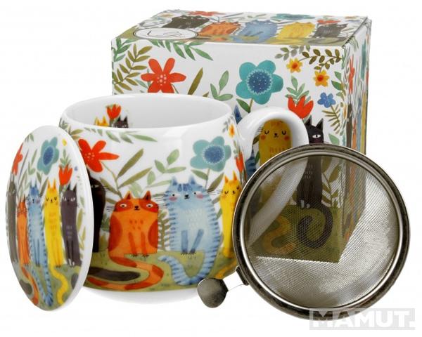 Šolja sa infuzerom CAT'S WORLD - GARDEN FELINES 430ml