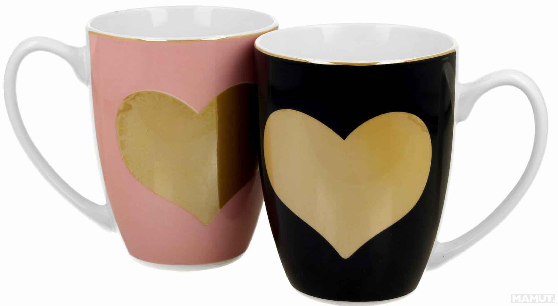 Set dve šolje ZLATNO SRCE u kutiji 