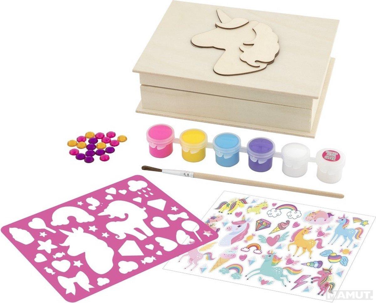 Kreativni set JEWELLERY BOX Unicorn, oboji kutiju za nakit 