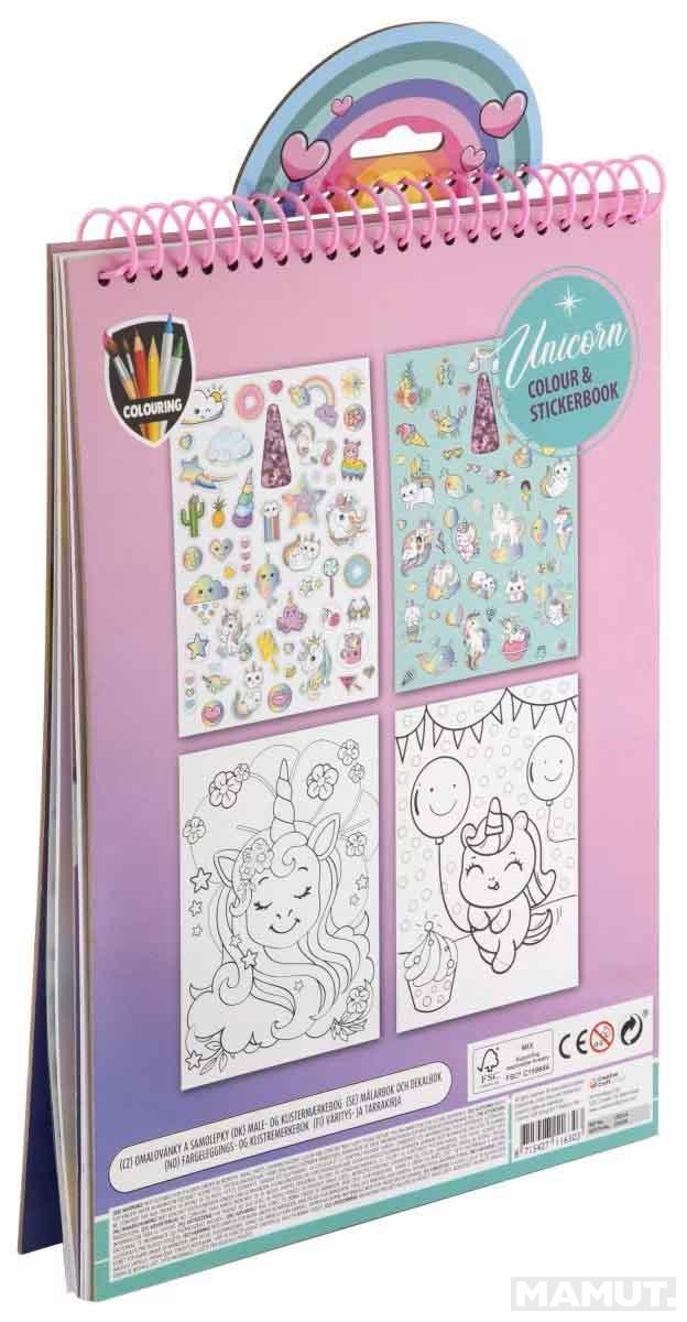 Bojanka i stikeri JEDNOROG 