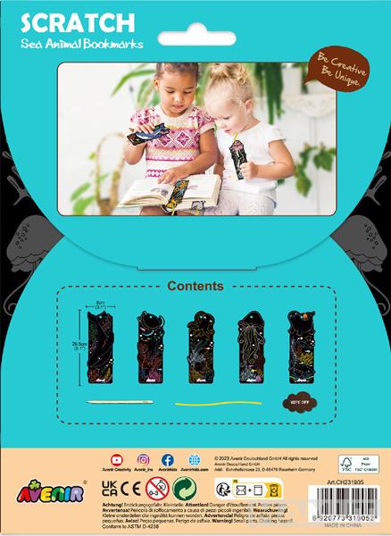 SCRATCH BOOK grebalica MORSKE ŽIVOTINJE 