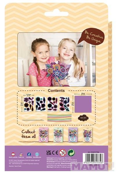 SCRATCH BOOK  knjiga grebalica BUKET CVEĆA 