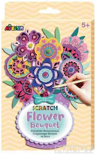 SCRATCH BOOK  knjiga grebalica BUKET CVEĆA 